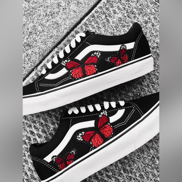 Red Butterfly Vans - Picture 2 of 2